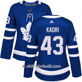 Dame Ishockey Toronto Maple Leafs Tröja Nazem Kadri 43 Adidas 2017-2018 Blå Authentic